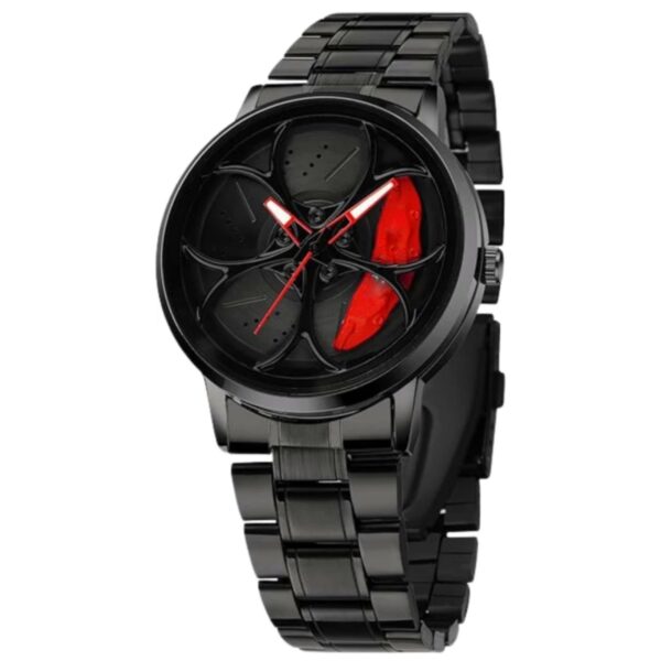 Car Wheel Watch Red Color
