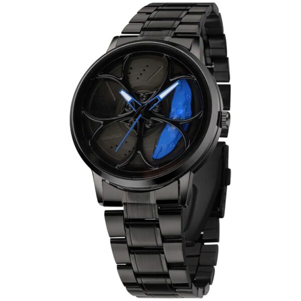 Car Wheel Watch Blue Color